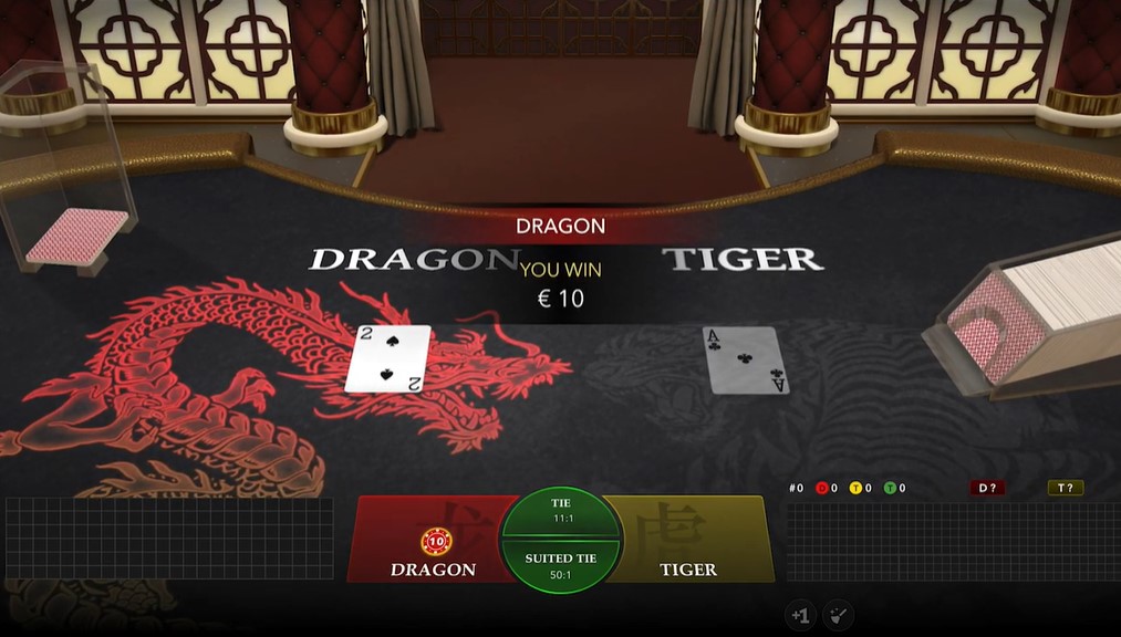 Cómo jugar al juego de cartas en línea Tigre Dragón en primera persona