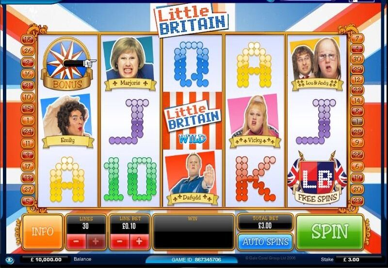 Gameplay of Little Britain slot