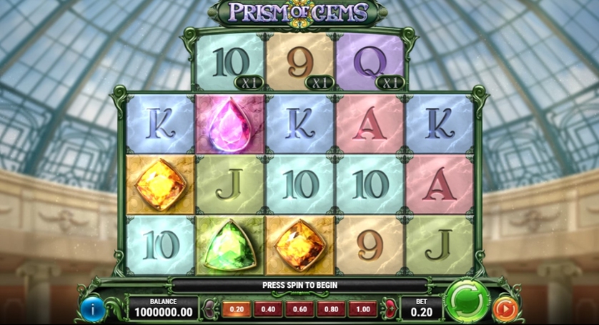 Screenshots of the Prism of Gems slot