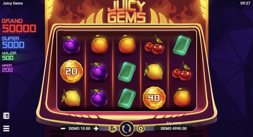 Gameplay de Juicy Gems