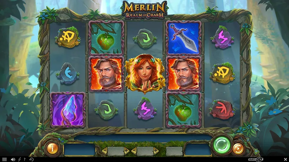 Gameplay della slot Merlin Realm of Charm