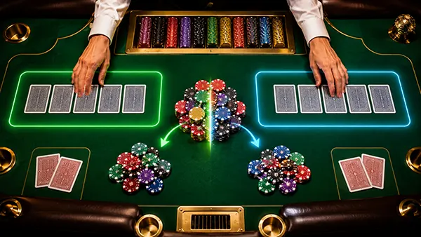 Poker variance example